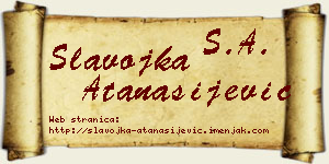 Slavojka Atanasijević vizit kartica